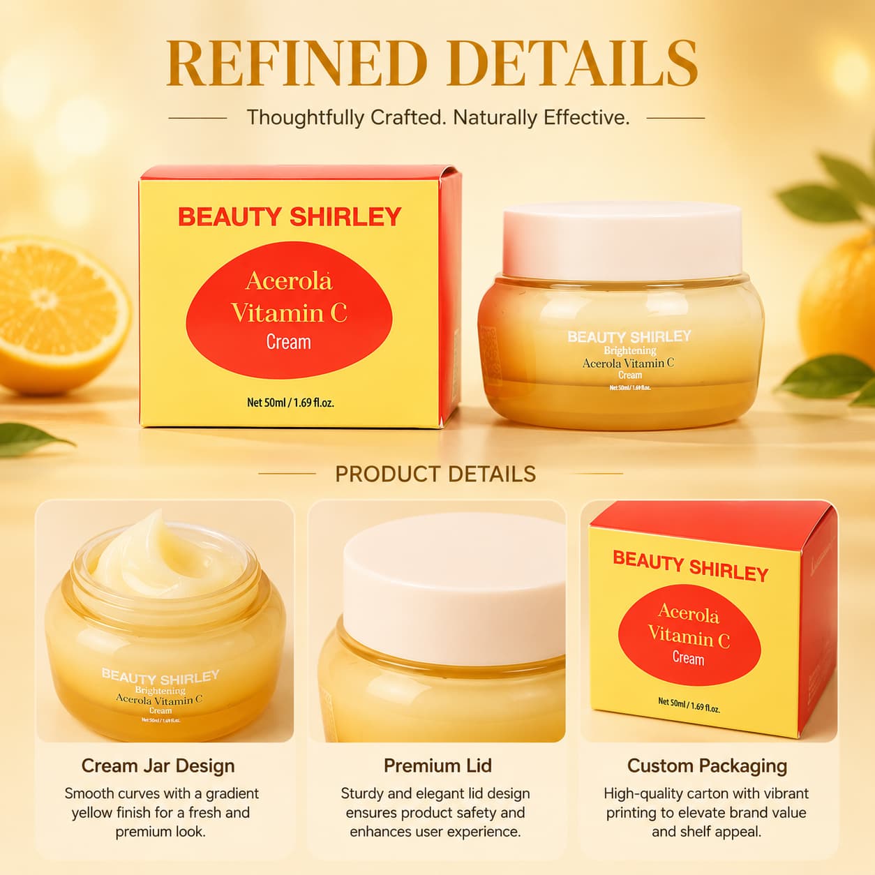Radiance Enhancing Rejuvenating Soothing Anti Dullness Acerola Vitamin C Restoring Complexion Face Care Cream Radiance Enhancing Rejuvenating Soothing Anti Dullness Acerola Vitamin C Restoring Complexion Face Care Cream